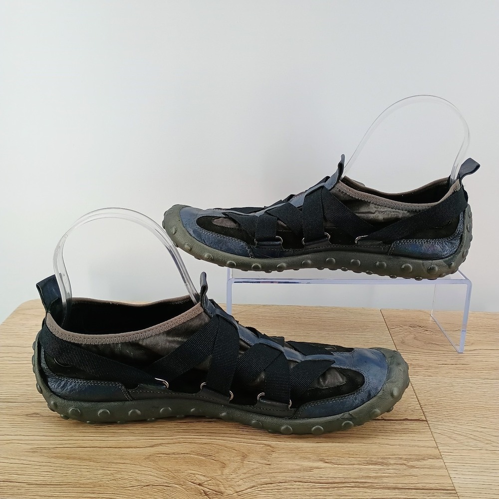 Nike LAB G Series Womens Size 8 Athletic Shoes Black Blue Strappy Low Top